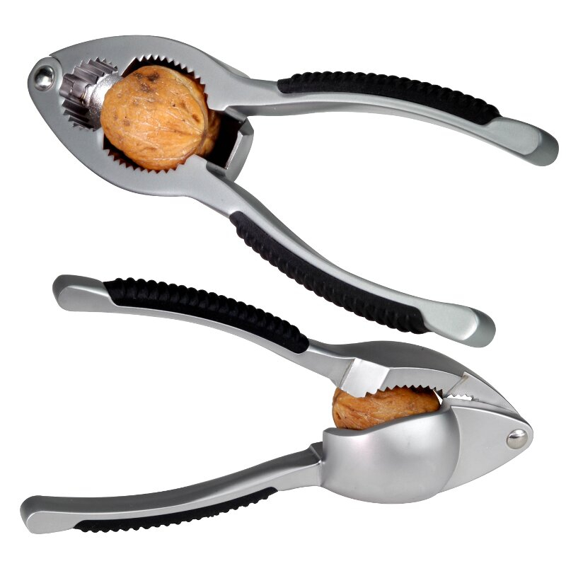 Schiaccianoci In Metallo Drado - Pinza Per Noci Con Manico Curvo, Antiscivolo E Coperchio Sicuro - Foto 3