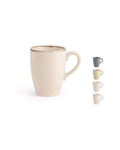 H&H Lifestile Pearl Set Tazze Mug in porcellana colorate - confezione da 4 pezzi