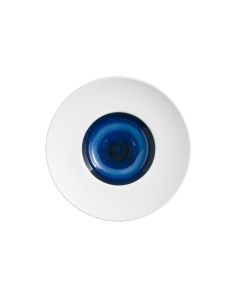LE COQ Abyssos Pasta Bowl bianca matt e blu D. 24 cm H. 5