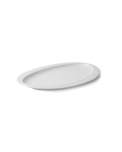 LE COQ Parthenon Vassoio Ovale bianco matt 28x20 cm - Confezione 9 pezzi