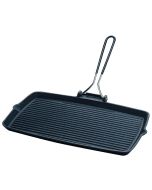 Bistecchiera In Ghisa ILSA Maxi Dietella - 27x50cm, Per Carni, Pesce E Verdure, Made In Italy