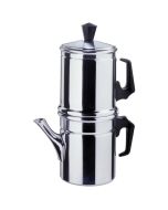 Teiera In Vetro Borosilicato 600ml Con Filtro Acciaio - Per Fornelli E Microonde, Design Elegante