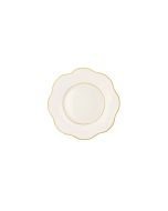 LE COQ Anemone Piatto Pane con filo oro e filo Marly D. 15 cm - Confezione 6 pezzi