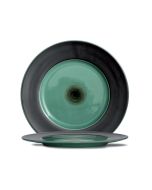 LE COQ Ekate Piatto Rotondo Verde Opale D. 33,5 cm - Confezione 2 pezzi