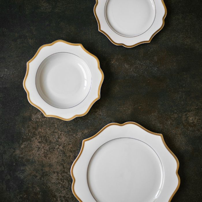 Set 24 Piatti Stoneware Nordic Brillo - Avorio, Per 12 Persone, Lavabile In Lavastoviglie - Foto 4