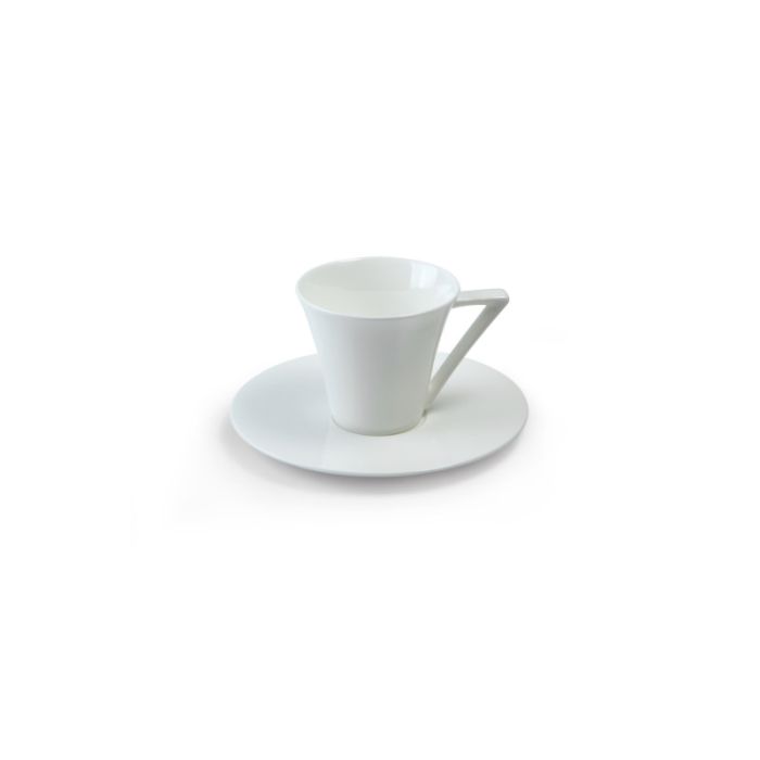 LE COQ Aglos Tazzina caffè da 10 cl con piattino da 13 cm - Confezione da 6  pezzi su Horeca Atelier