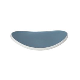EFAY Taiji Vassoio curvo ovale azzurro in melamina cm 22,9x17,1x4,1