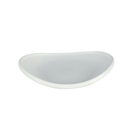 EFAY Taiji Vassoio curvo ovale bianco in melamina cm 22,9x17,1x4,1