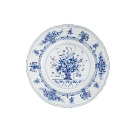 LE COQ Anthiros piatto rotondo bouquet blu 32 cm - Confezione da 6 pezzi